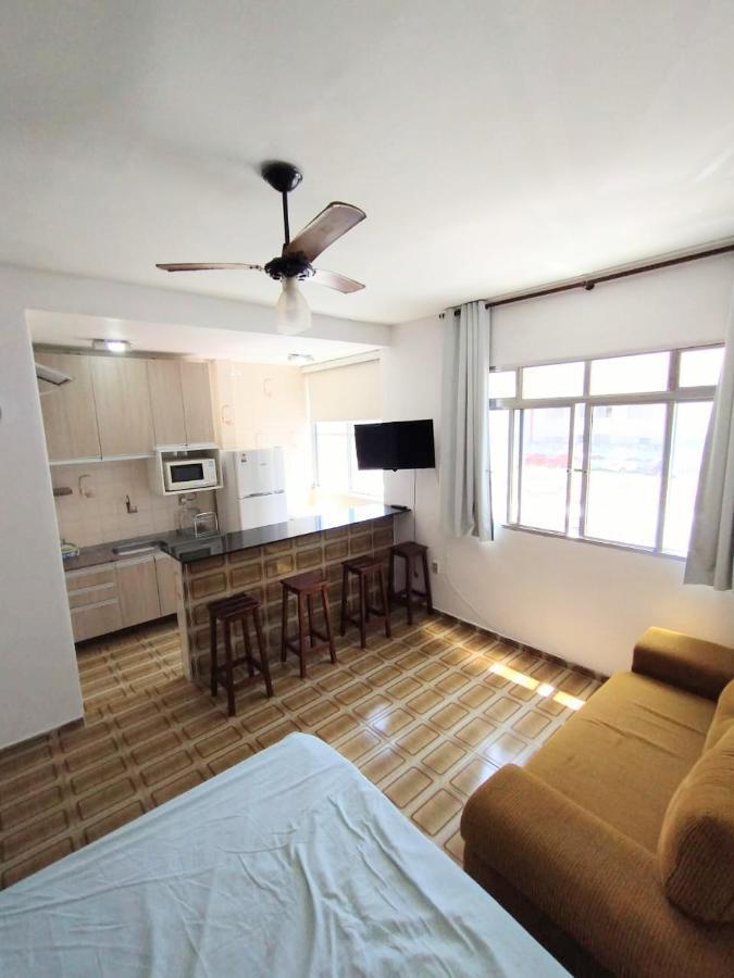 Kitnet Pe Na Areia Vista Mar - Boqueirao Praia Grande-Sp Apartment ปรายากรันเด ภายนอก รูปภาพ